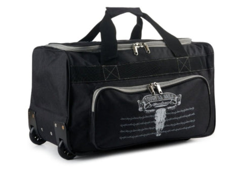 Cowboy Hardware Charcoal and Black Tough As Nails Rolling Gear Bag