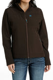 WOMEN'S CONCEALED CARRY BONDED JACKET - BROWN