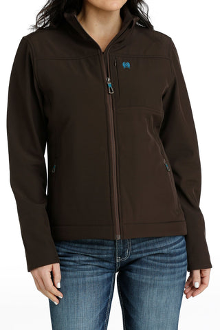 WOMEN'S CONCEALED CARRY BONDED JACKET - BROWN