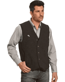 Wyoming Traders Men's Black Wyoming Wool Vest