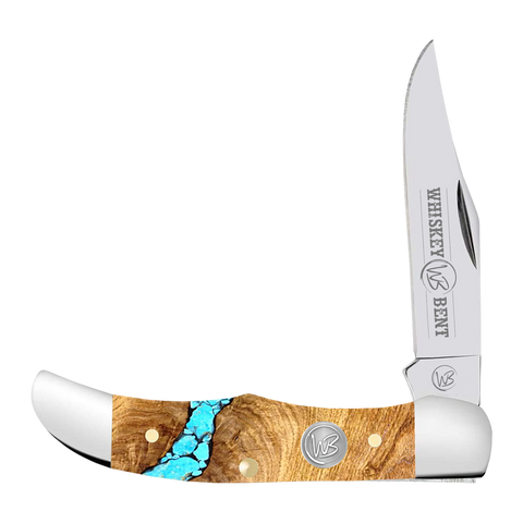 TURQUOISE RIVER MINI HUNTER KNIFE