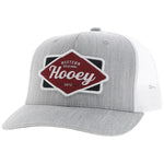 "Diamond" Hooey Hat Grey/White w/Black & Maroon Patch
