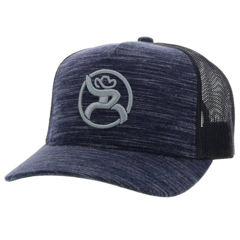 Hooey "Roughy 2.0" Navy/Black w/Grey Circle Logo Cap