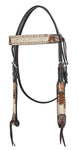 Rafter T Browband Headstall with Hair On