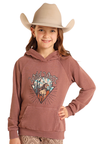 Rock & Roll Girls' Wild West Graphic Hoodie