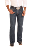 Rock & Roll Relaxed Fit Two-Tone Stitch Straight Leg Jeans