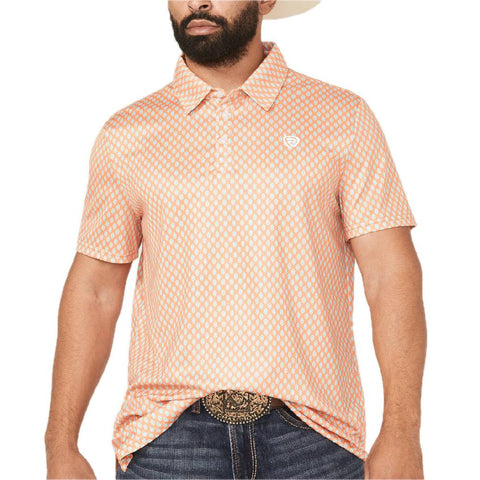 Rock & Roll Denim Men's Geo Print Polo Shirt