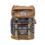 Hooey "Topper II" Steel Blue & Charcoal Multi Color Aztec Print & Khaki Backpack