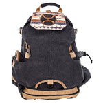 "Mule" Charcoal/Tan w/Aztec Accents Hooey Backpack