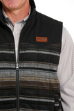 CINCH BROWN REVERSIBLE QUILTED VEST MEN VEST