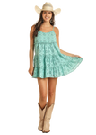 Rock & Roll Denim Women's Eyelet Mini Dress