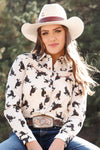 Bronc Print Stone Snap Shirt