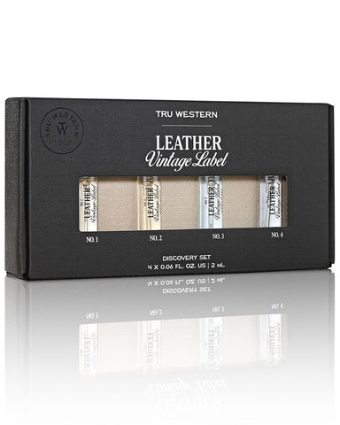 Tru Fragrances Men's Leather Discovery Cologne Set