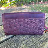 STS Ranch Catalina Croc Chelsea Wallet