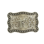 M&F Western Men's Rectangle Berry Edge Cowboy Belt Buckle