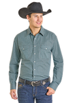Rock & Roll Men's Turquoise Snap Shirt