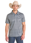 Panhandle Men's Black Printed Snap Polo