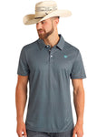 Rock & Roll Geo Print Polo