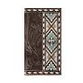 Nocona Men's Rodeo Wallet Floral Embossed Cross Embroidered Brown