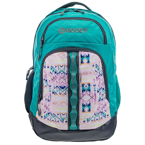 "Ox" Turquoise and Pink with Aztec Backpack.