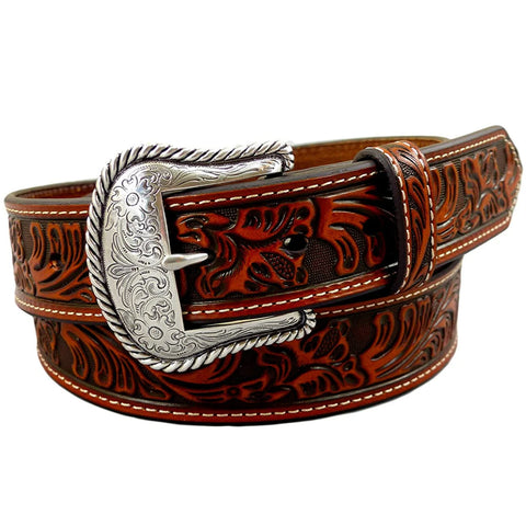 Nocona Mens Tooled Leather Belt