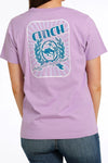 WOMEN'S CINCH AUTHENTIC RODEO BRAND TEE - LILAC