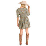 Rock & Roll Women's Mixed Print Mini Dress