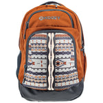 Hooey Ox Backpack Rust Body Aztec Pattern