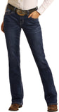 ROCK & ROLL WOMEN'S MID RISE EXTRA STRETCH BOOTCUT RIDING JEANS