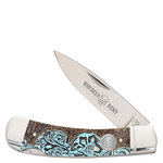 Whiskey Bent TOOLED COUNTY Lock Blade Knife