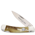 WHISKEY BENT BURNT BONE LOCK BLADE KNIFE