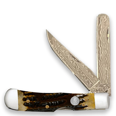 Whiskey Bent HONEY BADGER Trapper Bullcutter Pocket Knife