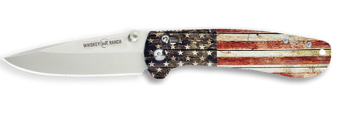 WHISKEY BENT PATRIOT CATCH PIN LOCK KNIFE