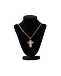 TWISTER MEN'S COPPER CROSS PENDANT 24" CHAIN NECKLACE