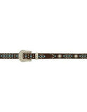 Girl's Angel Ranch Western Belt- Spur Rowel Conchos Leather Brown