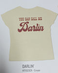 "Darlin" Hooey Cream Crew Neck T-Shirt