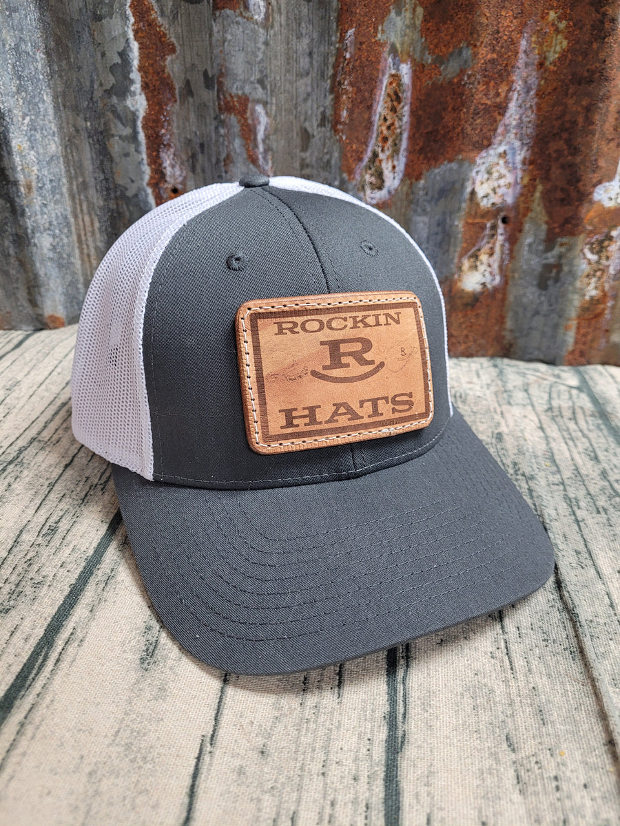 Rocking R Hat Rockin R Hats Laser Leather Patch – Rockin R Western Store LLC