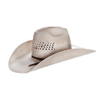 American Hat Co 7700 Two Tone Fancy Vent Straw Hat - Ivory/Tan