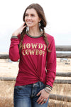 Women's "Howdy Cowboy" Shirt