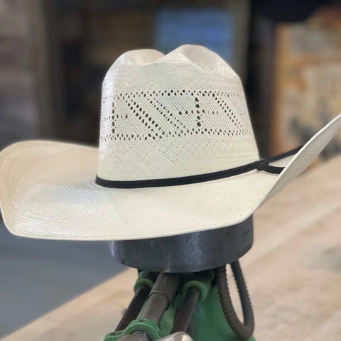 Rodeo King Ivory Cross Open Crown Straw Cowboy Hat Rockin R Western Store LLC