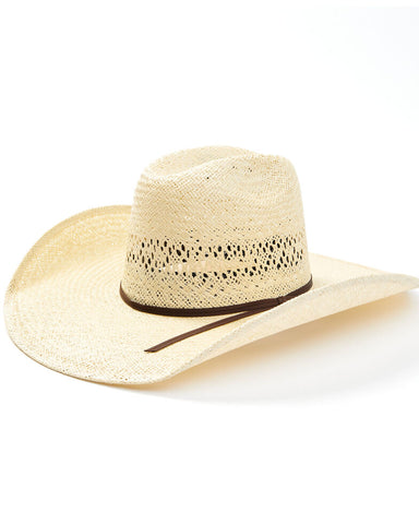 Rodeo King Straw Jute "Quenton" Cattlemen Crown Cowboy Hat