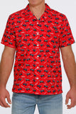 Cinch Red Men's "Camp Shirt" Button-Up