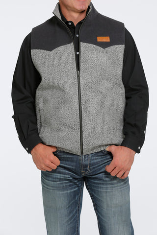 Men's Cinch Gray Wooly Vest