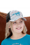 GIRL'S HORSE PRINT CAP - CREAM
