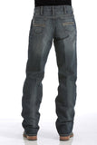 MENS RELAXED FIT WHITE LABEL JEANS - DARK STONEWASH